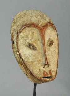 Superb ! LEGA Idimu Bwami wood Mask Congo Drc African: Title: Superb ! LEGA Idimu Bwami wood Mask Congo Drc African Tribal Art Gallery 1246Description: - CONGO DRC LEGA BWAMI IDIMU MASK The heartshaped face covered with kaolin is very characteristic of