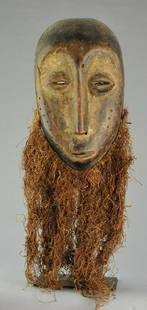 LEGA Bwami Cult Idimu bearded Wood Mask Congo DRC: Title: LEGA Bwami Cult Idimu bearded Wood Mask Congo DRC African Tribal Art 1050Description: - CONGO DRC Large LEGA Bwami idimu MASK This type of mask was used as part of the cult of the Bwami, an