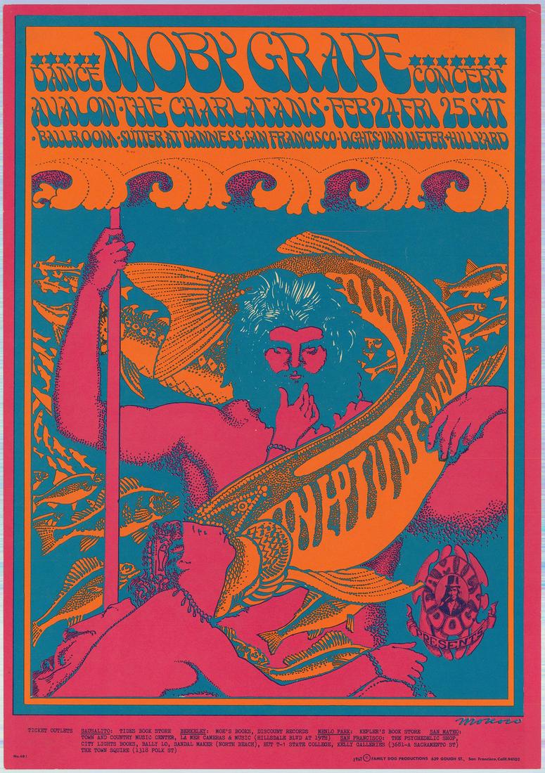 Rare Original FD-49 Moby Grape Poster (1 of 1)