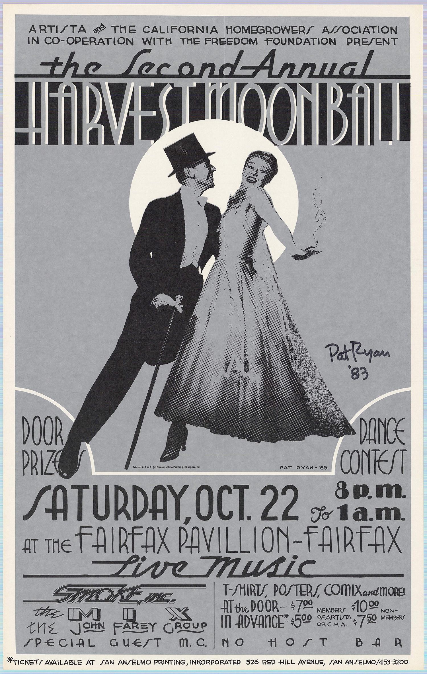 Signed Second Annual Harvest Moon Ball Poster (1 of 1)