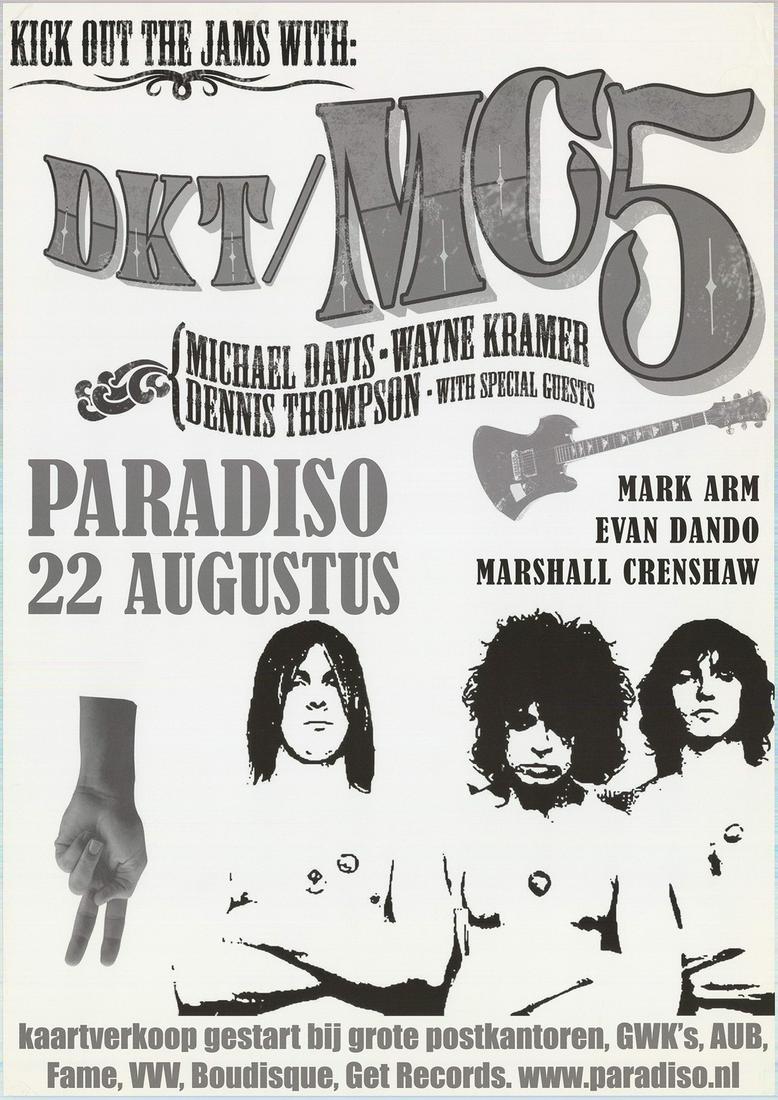 DKT/MC5 In Amsterdam Poster (1 of 1)