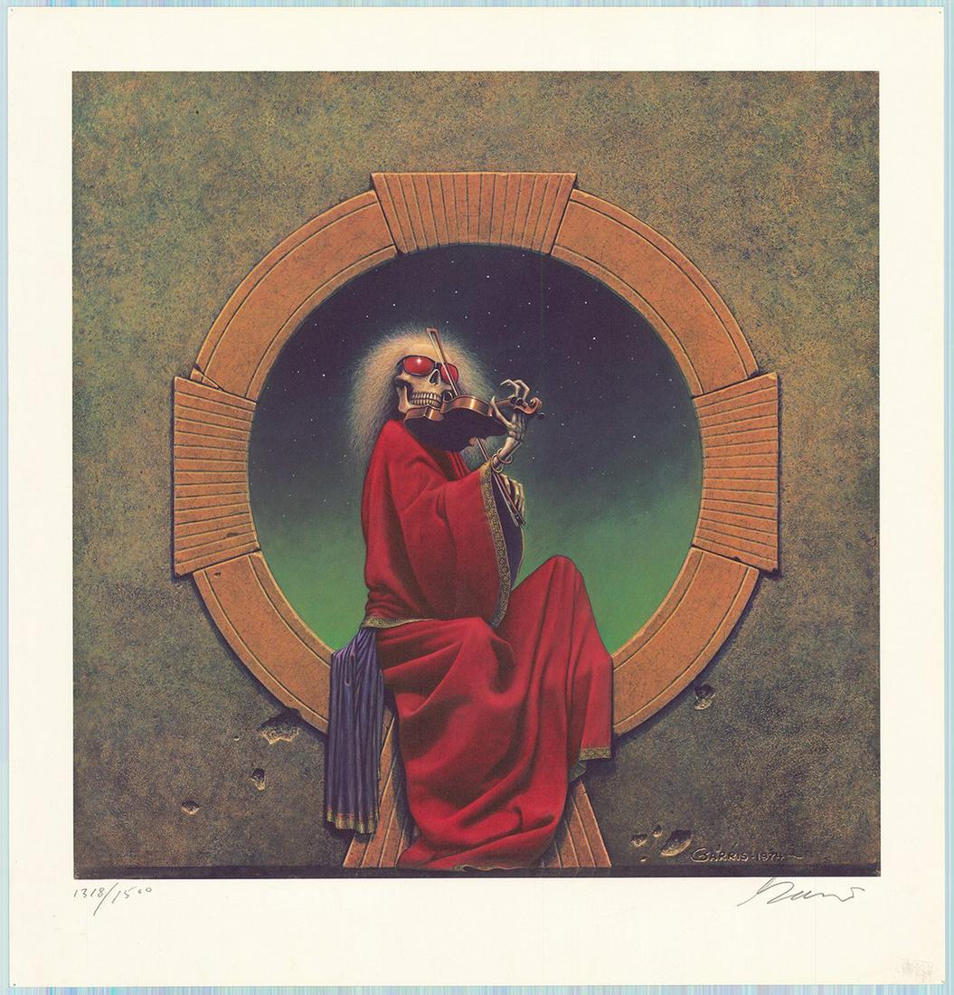 Popular Signed And Numbered Blues for Allah Poster: No Reserve! Artist: Phillip Garris Title: Popular Signed And Numbered Blues for Allah Poster Printing Date: 1974 Medium: Silkscreen Size/Format: 21?? x 22¾? “Blues for Allah” was designed by Phil