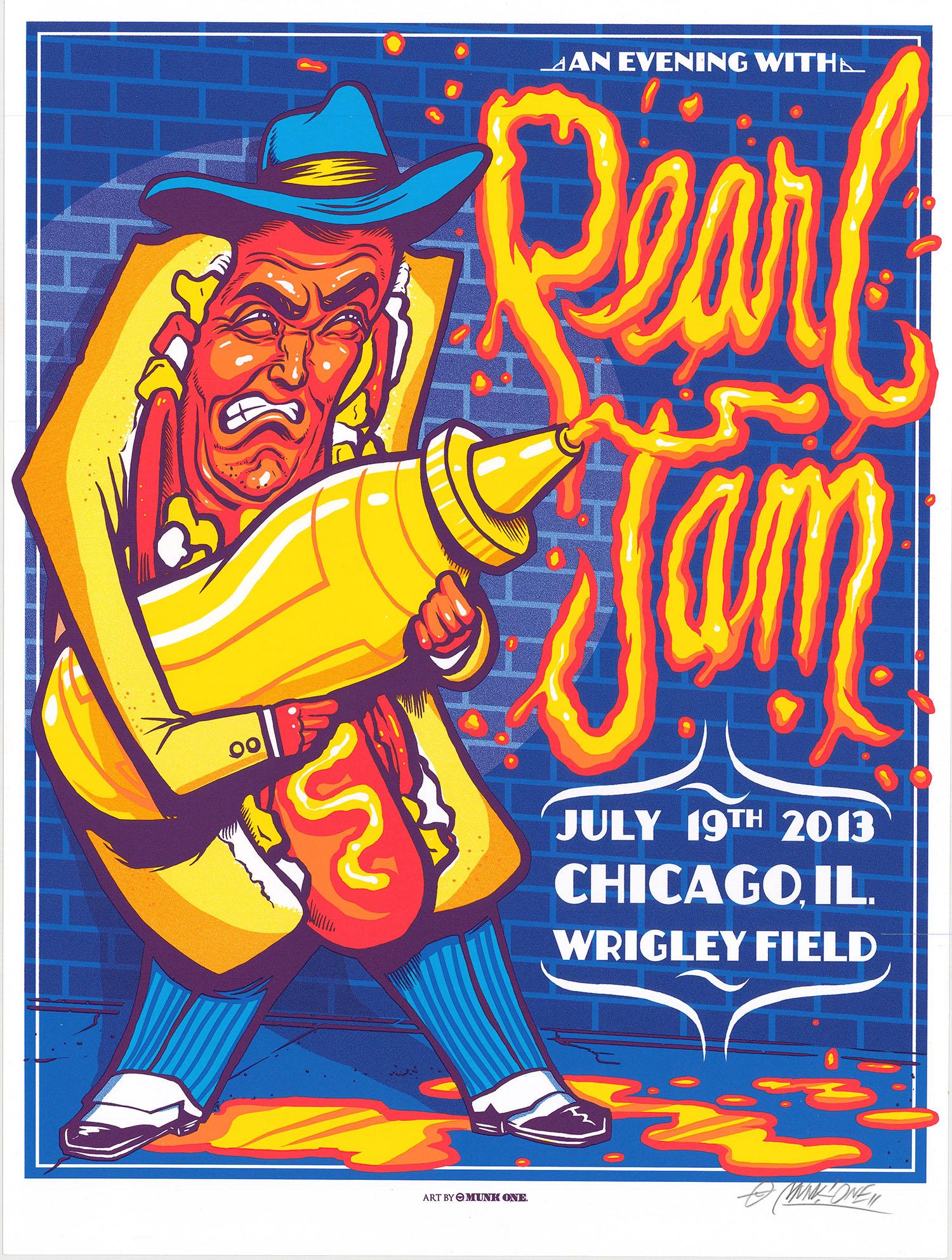 Pearl Jam At Wrigley Field Poster (1 of 1)