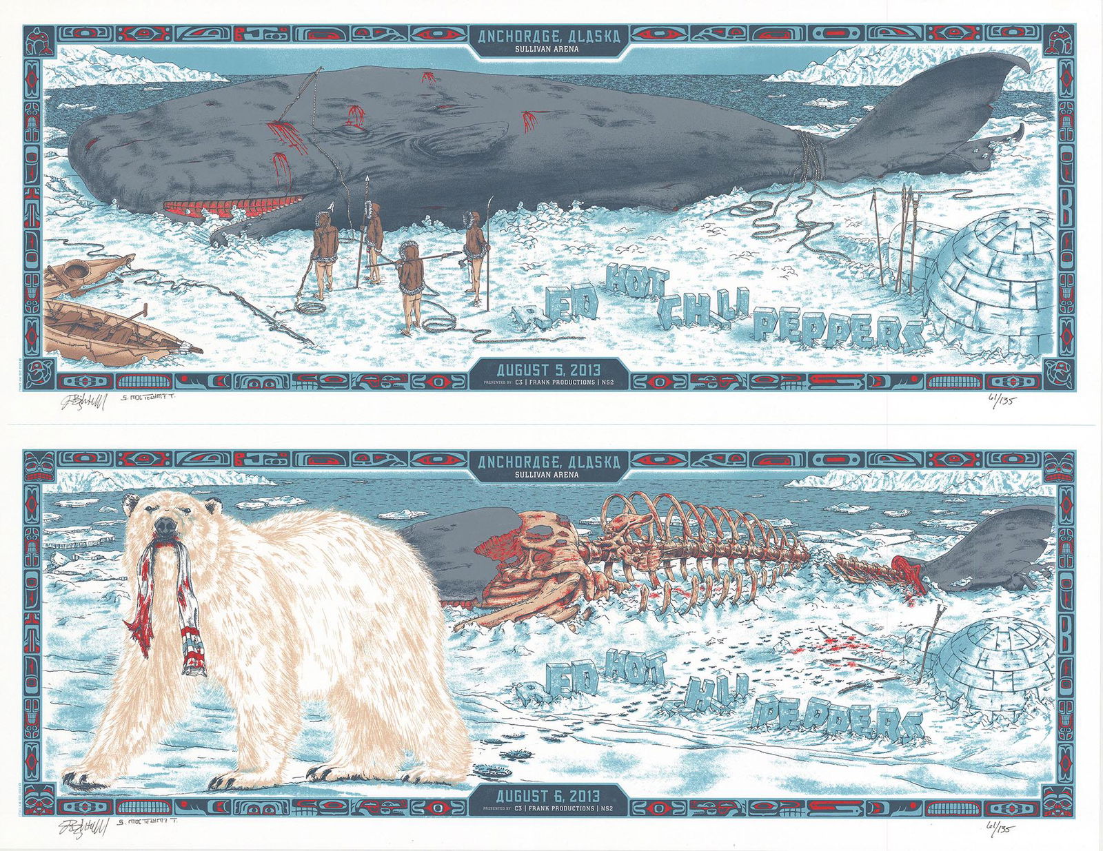 Red Hot Chili Peppers In Anchorage Uncut Poster (1 of 1)