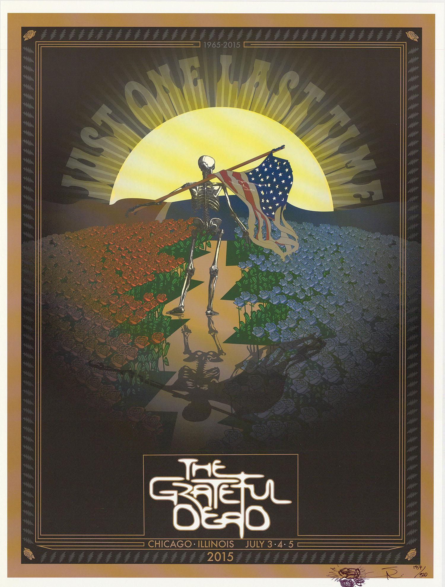 Grateful Dead 'One Last Time' Chicago 2015 Poster (1 of 1)