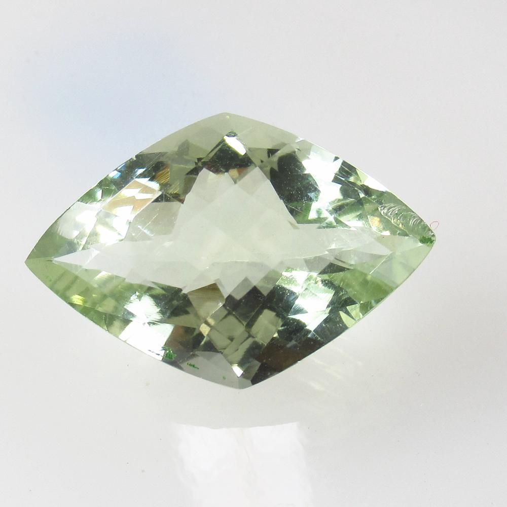 15.30 Ct Natural Green Amethyst 23X16 mm Fancy Cut (1 of 2)