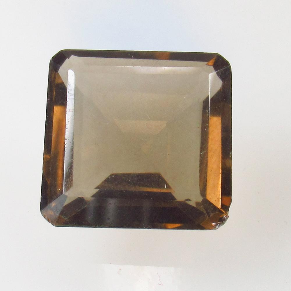 20.30 Ct Natural Smoky Quartz Octagon Cut (1 of 2)