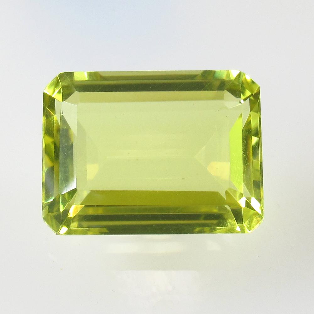 11.70 Ct Natural Lemon Quartz Octagon Cut: Reserve: Title: 11.70 Ct Natural Lemon Quartz Octagon Cut Stone Clarity: VVS Gemstone: Natural Lemon Quartz Carat Weight: 11.70 Size/Dimensions: 16.00 x 12.00 x 7.40 mm Additional Information: Good Lu
