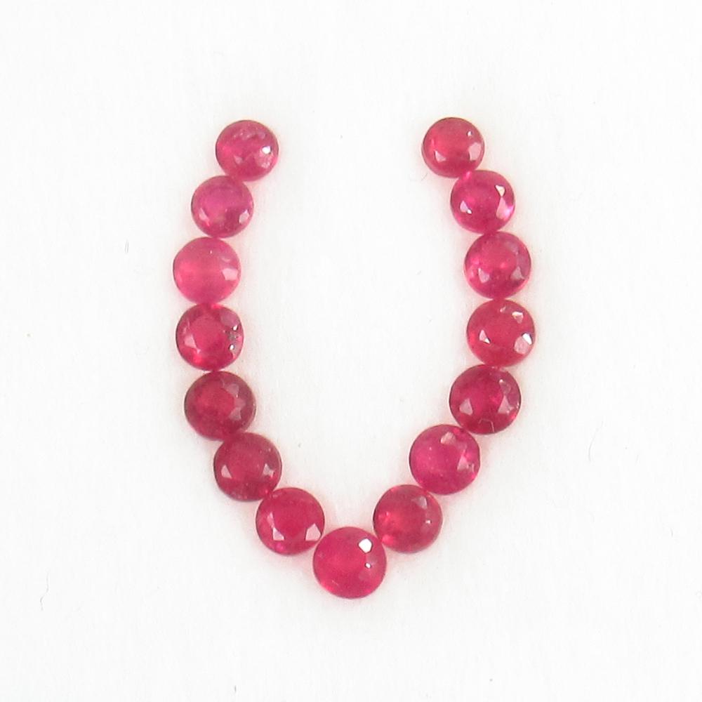1.96  Ct Natural 15 Mozambique Red Ruby Jewellery Set (1 of 2)