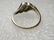 Vintage 14kt Gold Diamond Ring, Sz. 5, Double Row, - 4