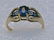 Vintage 14kt Sapphire Diamond Ring, Engagement/Bir; - 4