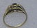 Vintage 14kt Sapphire Diamond Ring, Engagement/Bir; - 5