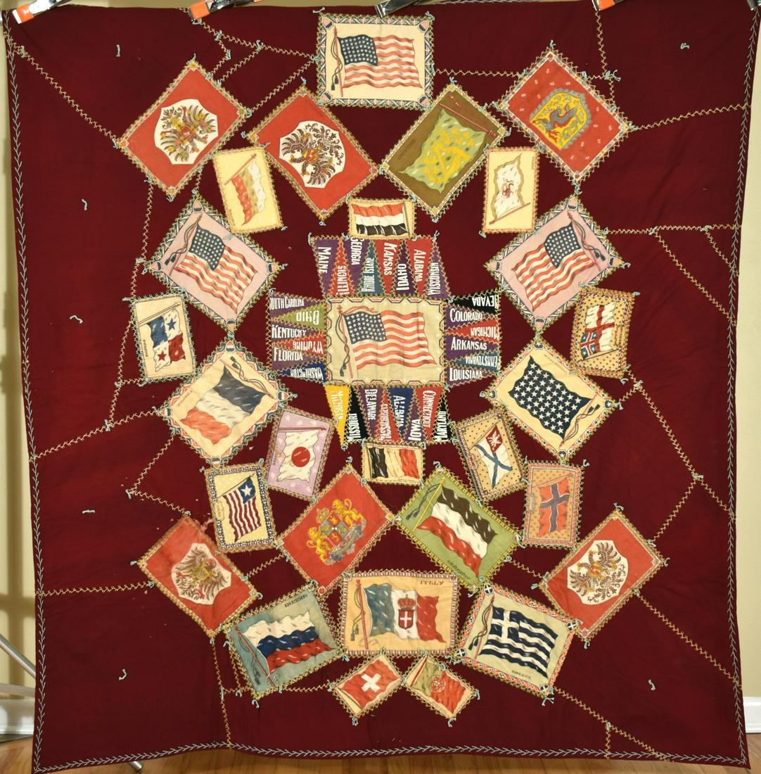 20's Tobacco Flag & Pennant Quilt (1 of 11)