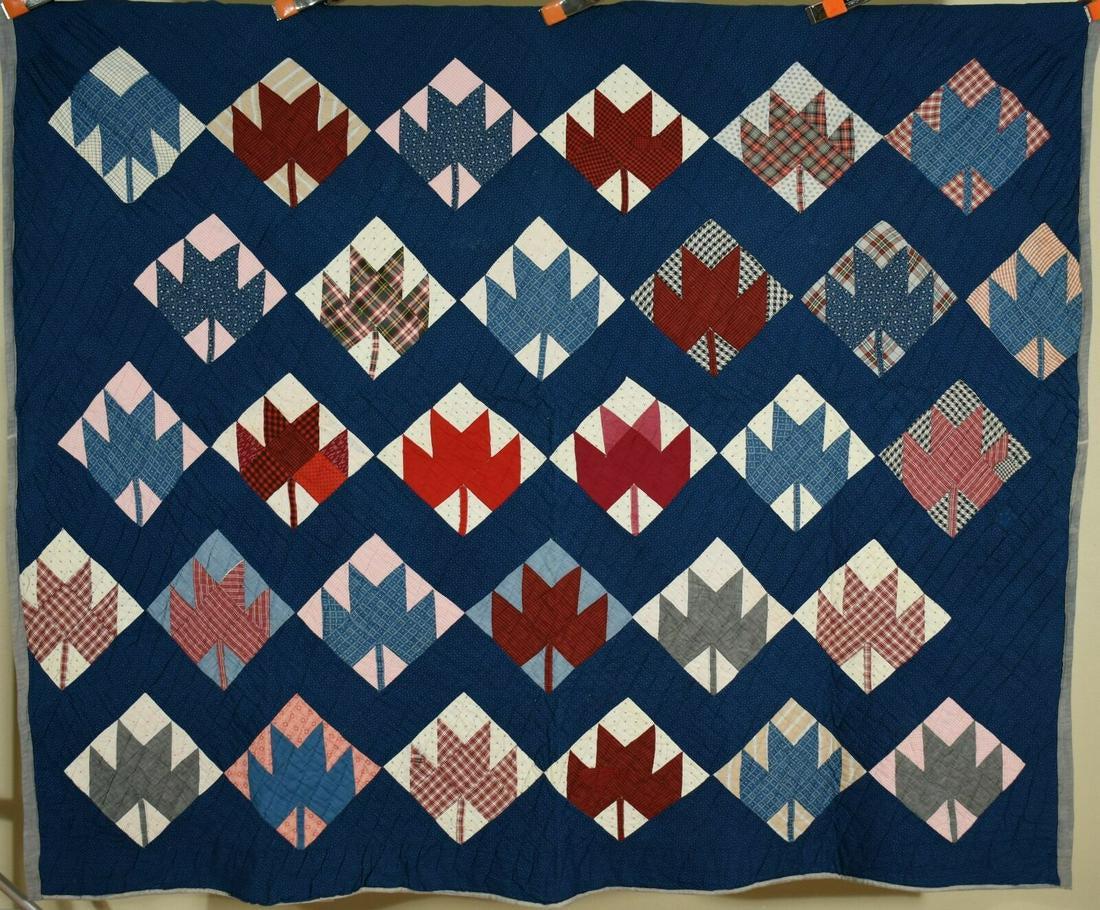 1890's Maple Leaves Antique Quilt (1 of 10)