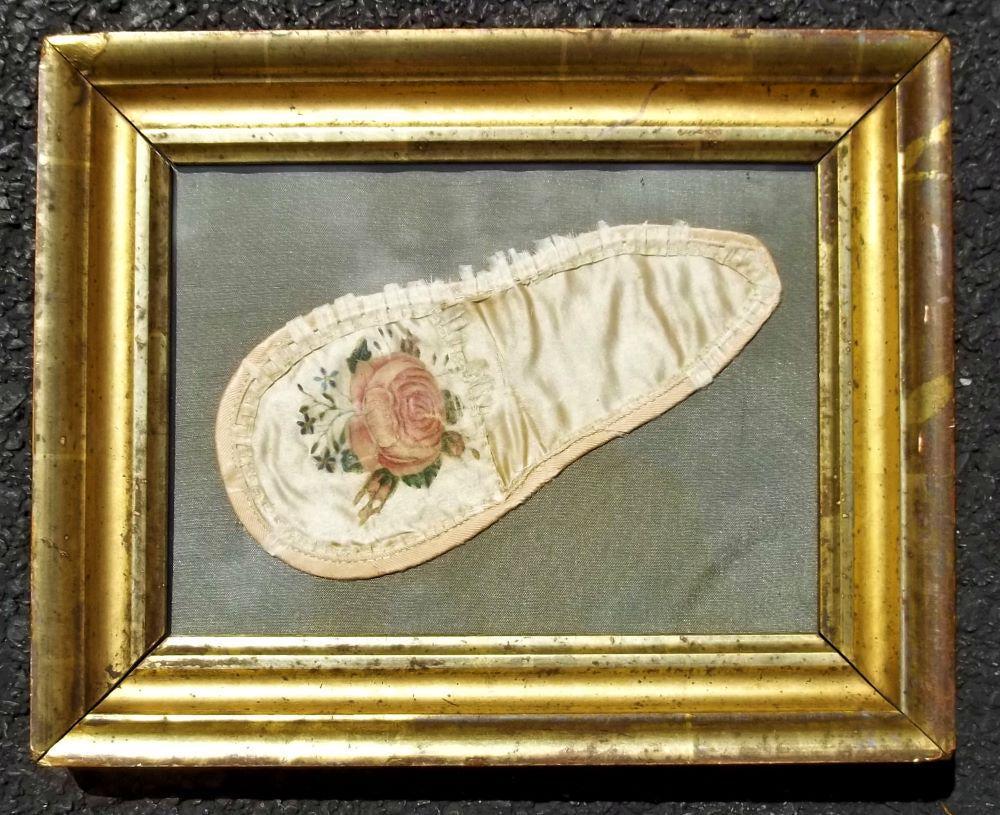 Small Satin Pocket with Theorem Painting (1 of 2)