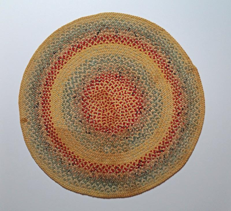 Antique Original Country Americana Braided Mat (1 of 3)