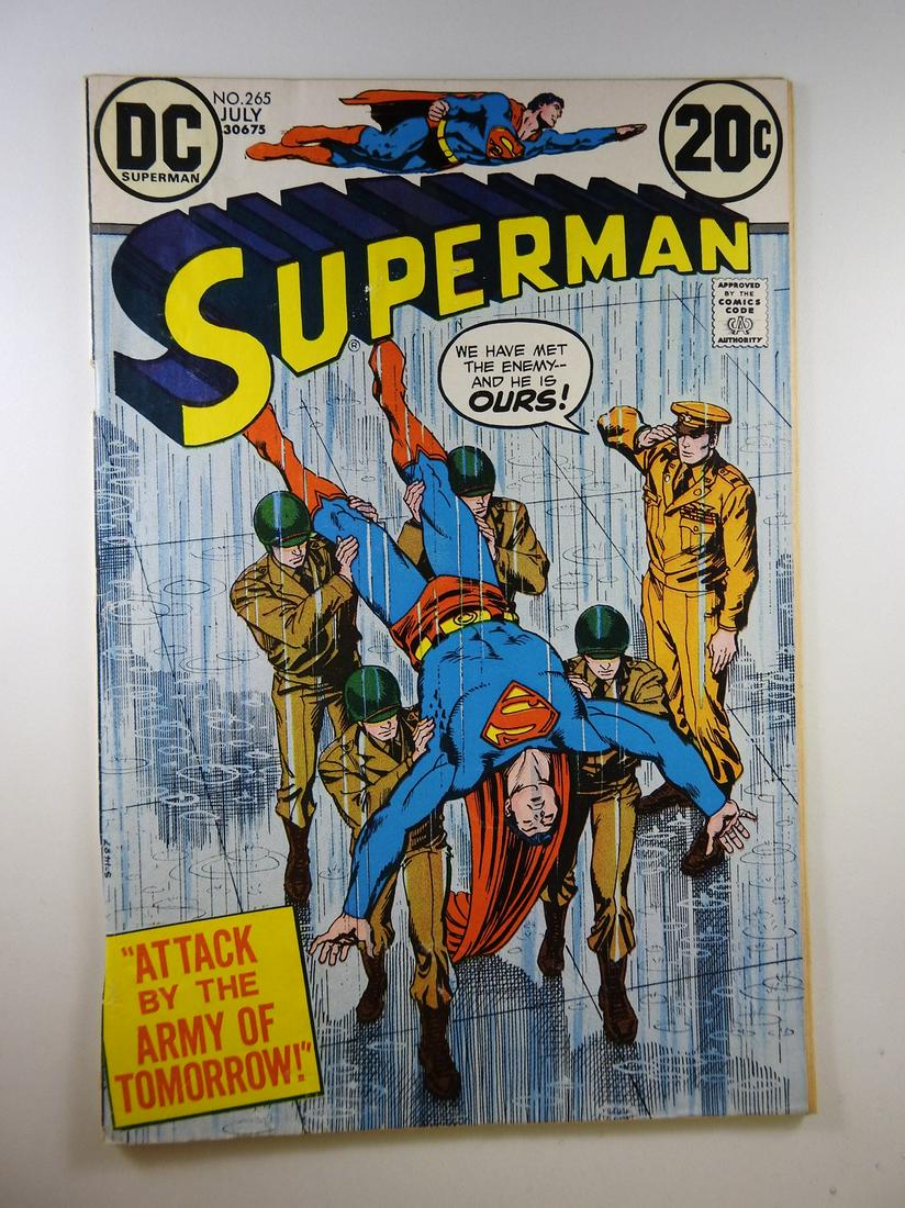Superman #265: No Reserve! Superman #265 GD Shipping: Individual Comics: Flat-rate of $9.99 (1-8 comics) or $19.99 (9+ comics) to anywhere within the contiguous U.S. International: Foreign shipping rates are determi