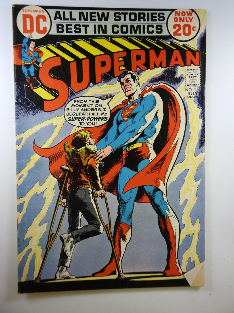 Superman #254: No Reserve! Superman #254 VG/FN Shipping: Individual Comics: Flat-rate of $9.99 (1-8 comics) or $19.99 (9+ comics) to anywhere within the contiguous U.S. International: Foreign shipping rates are dete