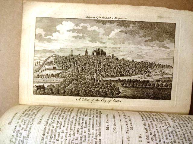 1773 Ladies Magazine Engraving of Exeter (1 of 3)