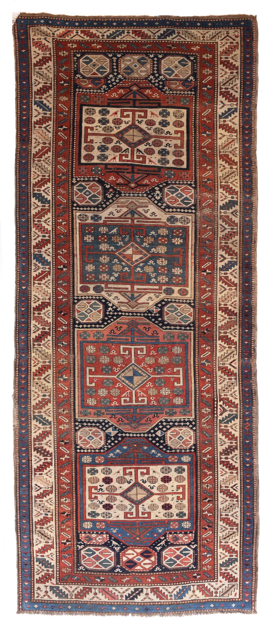 Fine Antique Red Caucasian Long Rug (1 of 3)