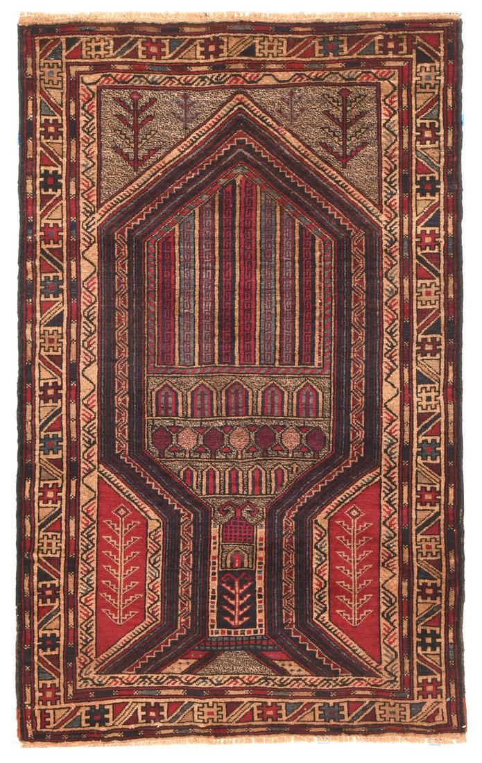 Fine vintage Afghan balouch tribal rug. (1 of 3)