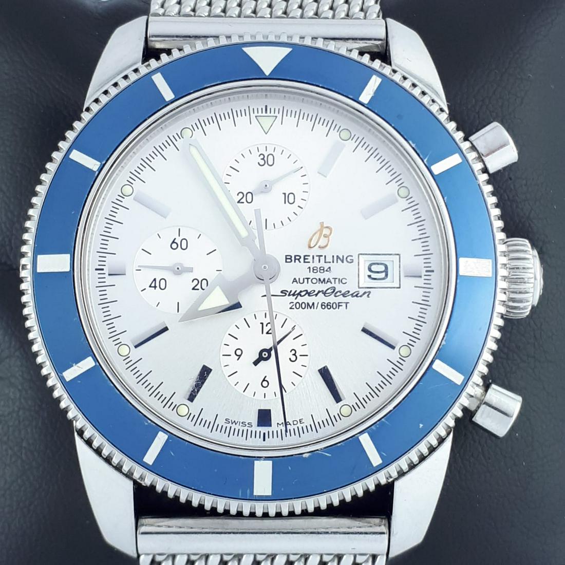 Breitling - SuperOcean Heritage Chronograph - Ref:: Brand:Breitling Model:SuperOcean Heritage Chronograph Reference Number:Ref: A13320 Gender:Men Period:2011-present Movement:Automatic Case material:Steel Type:Chronograph wristwatch Shipped Insur