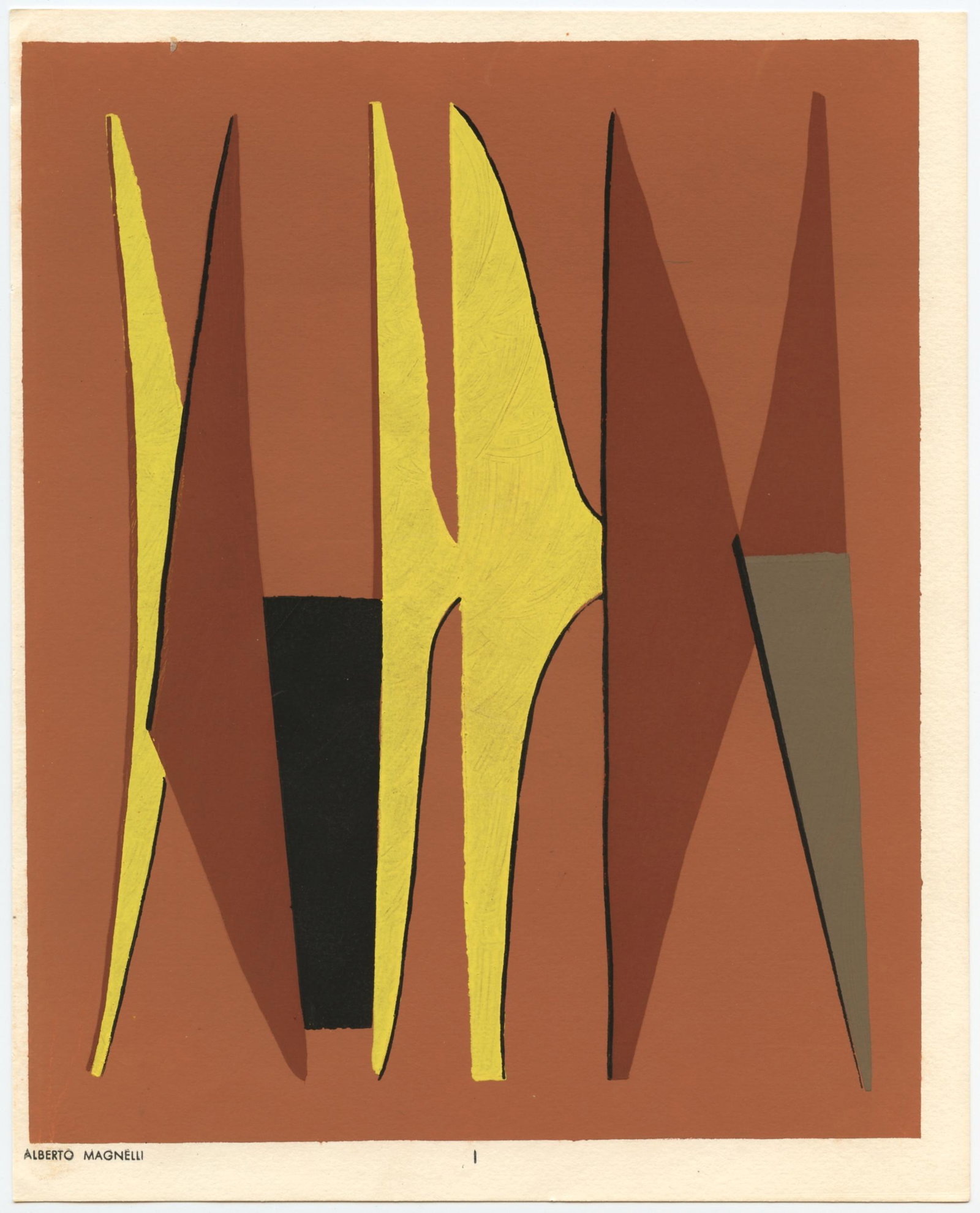 Alberto Magnelli pochoir | Temoignages pour l'art (1 of 1)