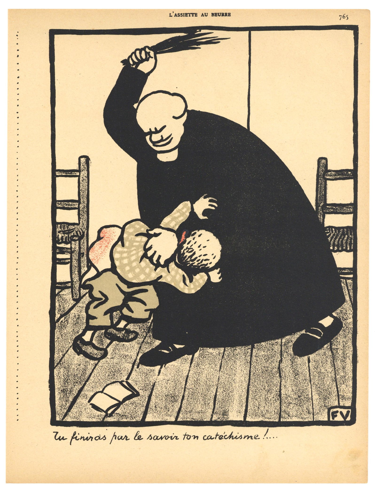 Felix Vallotton original lithograph "Crimes et (1 of 1)