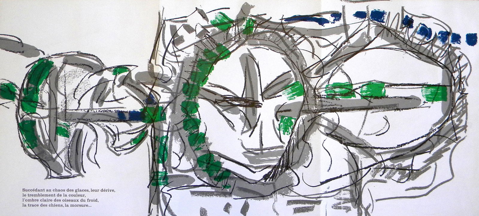 Jean-Paul Riopelle original lithograph "Arctique" 1974 (1 of 1)