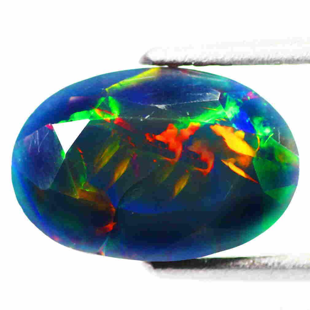 12x8 mm 3D disco black fire opal (1 of 2)