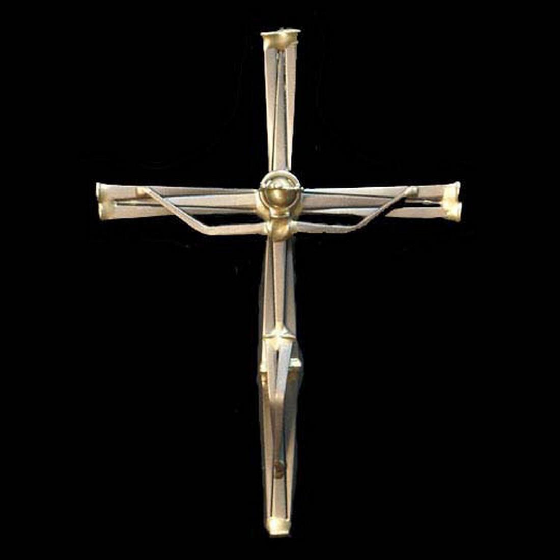 Crucifix: Title: Crucifix Size: Large: 9" x 12" Painted Finish $65.00 - As Shown Above Additional Information: This is an authentic Ron Schmidt Originals piece submitted by the artist himself. All pieces are cr