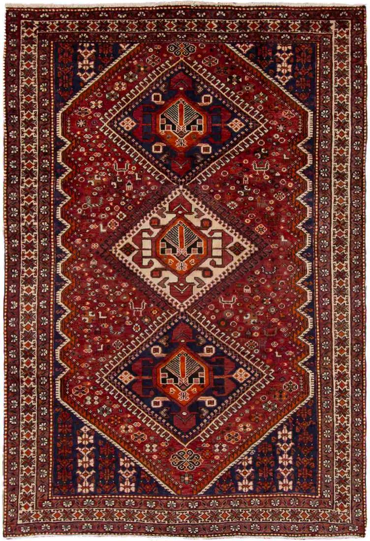 Hand-knotted Hamadan Wool Rug 6'5" x 9'11" (1 of 5)