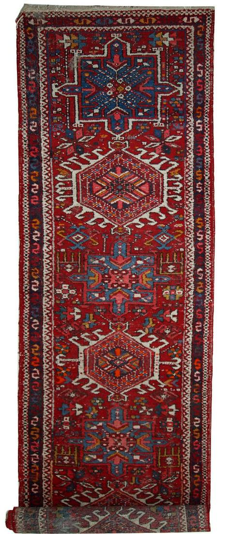 Handmade antique Persian Karajeh runner 2.7' x 11' (1 of 1)