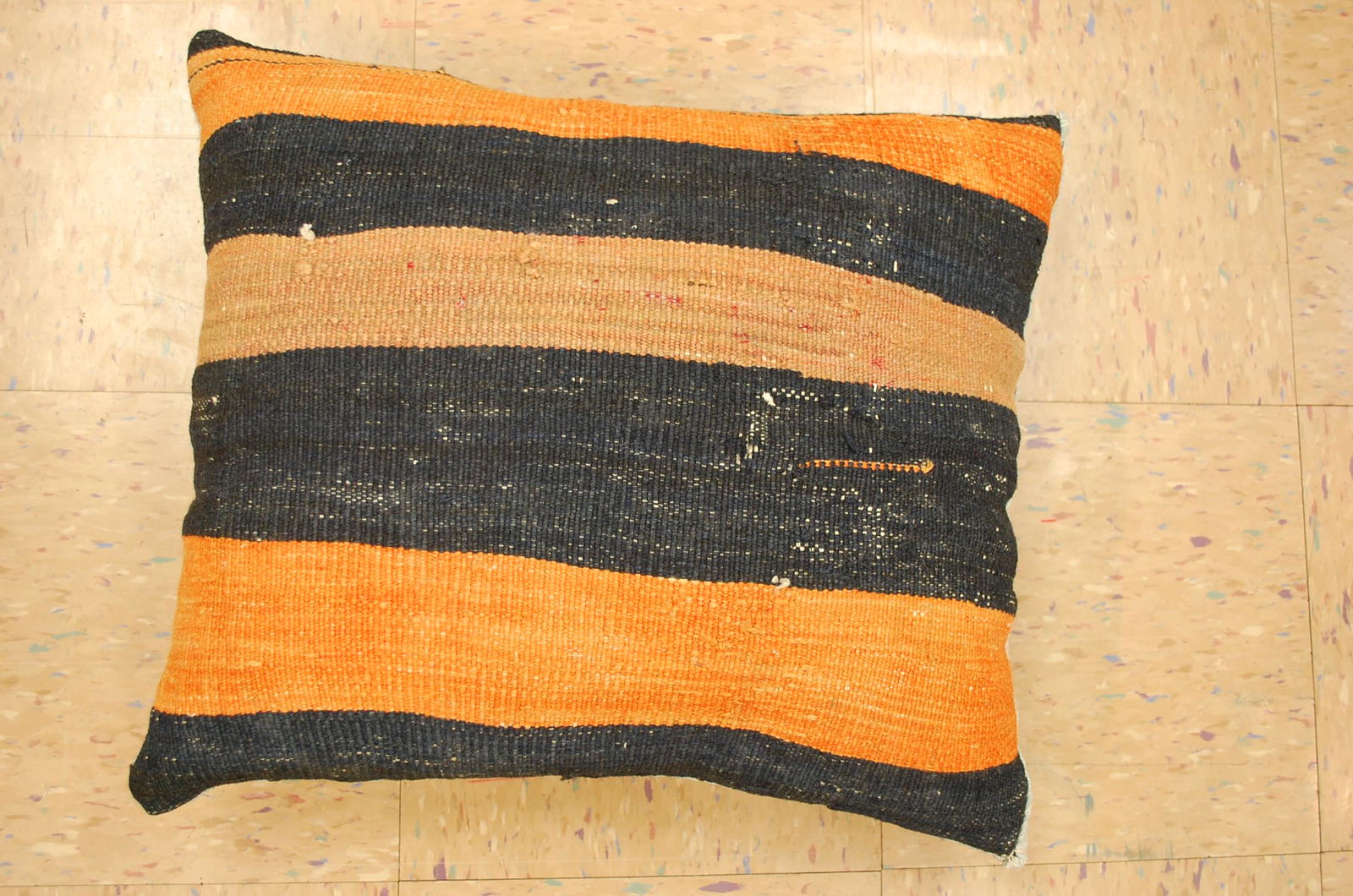 Hand Made of antique rug Pillow Cushion Rug 1'7" x (1 of 5)