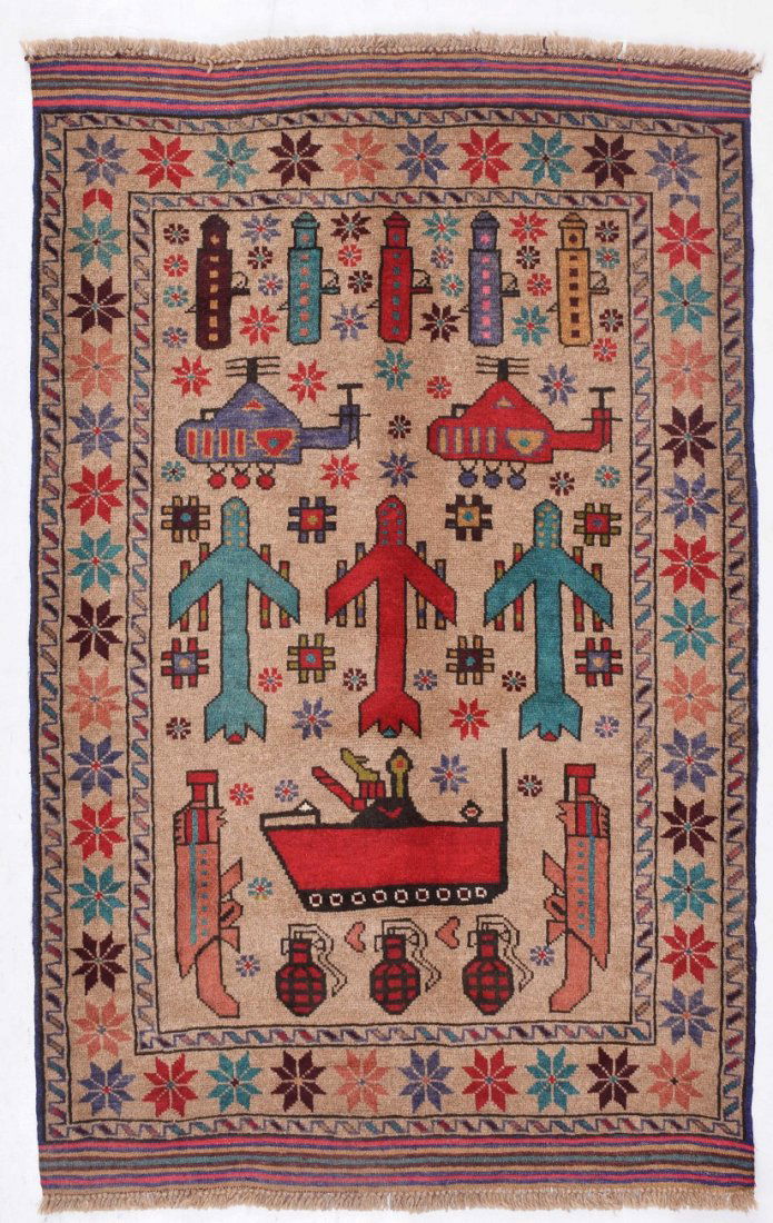 Afghan War Rug 62x38" (1 of 1)
