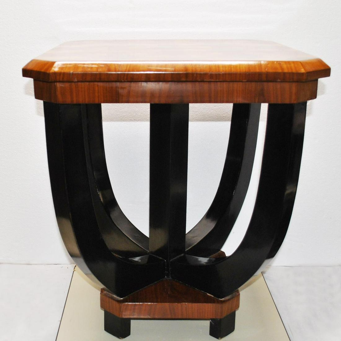 Art Deco Inlaid Rosewood Lamp End Table (1 of 6)