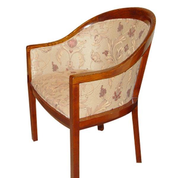 1 Ward Bennett For Brickel Fabric Upholstered Arm Chair: Title: 1 Ward Bennett For Brickel Fabric Upholstered Arm Chair Description: One armchair designed by Ward Bennett for Brickel. Cherry frames with floral upholstery. Details Creator Ward Bennett (Desig