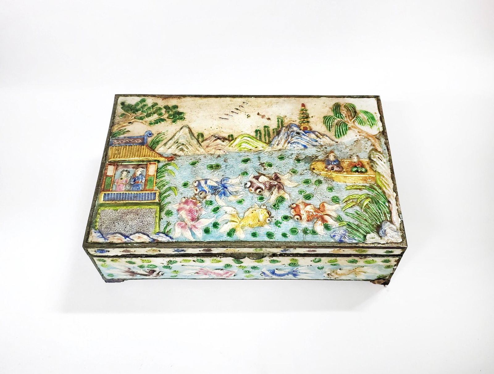 Chinese Enameled Cigarette Box (1 of 4)