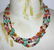 Southwestern Natural Gemstone Motif Triple Strand Bead