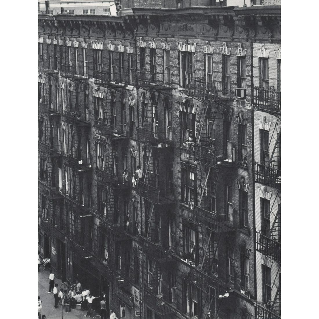 BRUCE DAVIDSON - East 100th Street, NYC: Artist: BRUCE DAVIDSON Print Title: East 100th Street, NYC Medium: Sheet-fed Gravure Printing Date: 1960's Printed in Switzerland Image Size approx: 11.5 x 8.75 inches Bruce Davidson (b. 1933) is an A