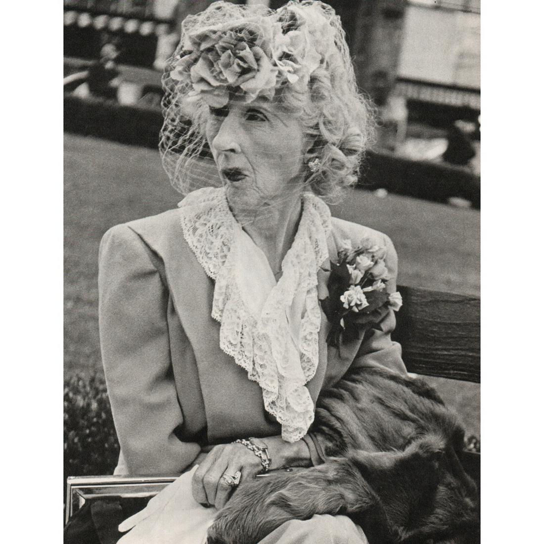 LISETTE MODEL - Woman with Veil, San Francisco: Artist: LISETTE MODEL Print Title: Woman with Veil, San Francisco Medium: Sheet-fed Gravure Printing Date: 1970's Printed in Great Britain Image Size: 8.75 x 7 inches Lisette Model born Elise Amelie F
