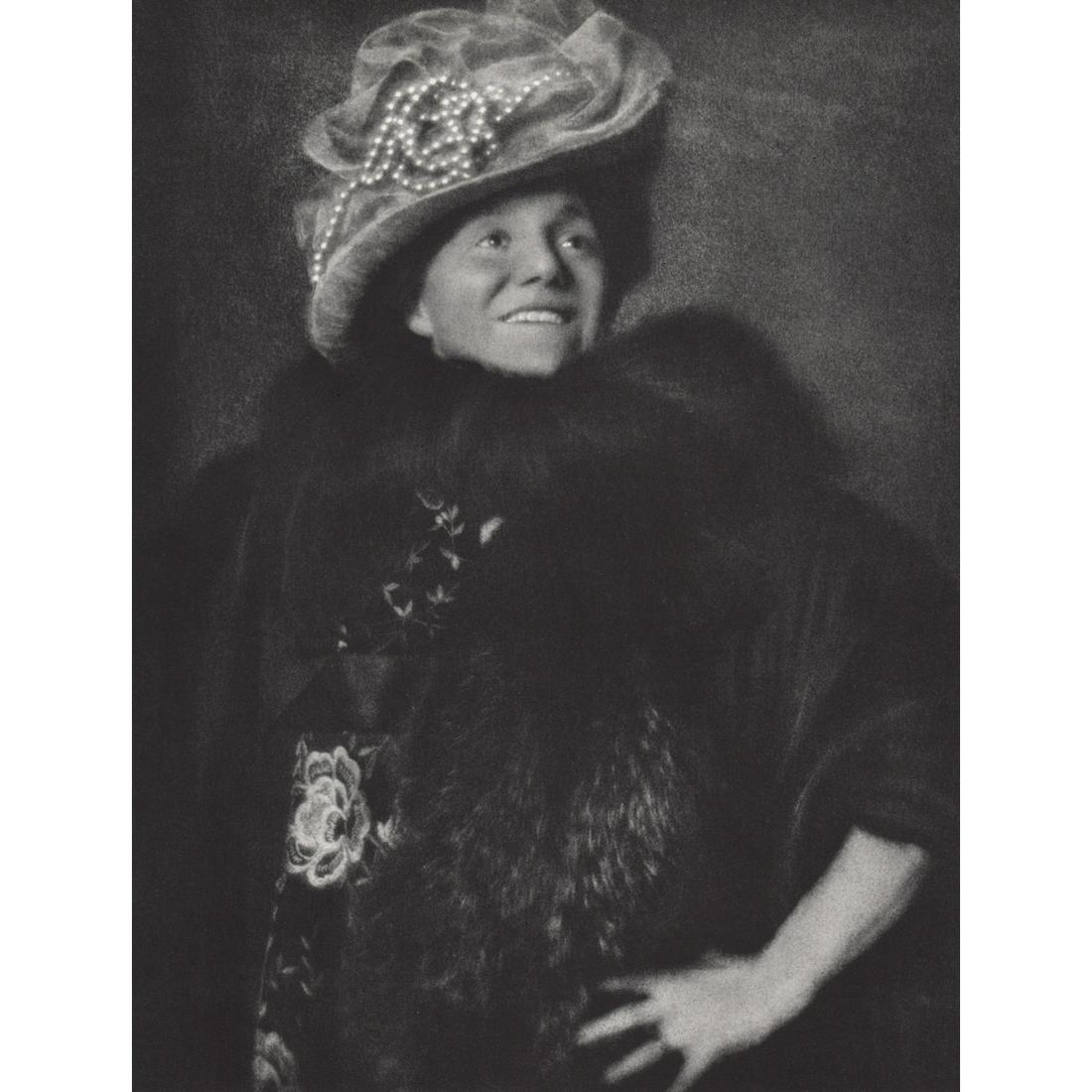 EDWARD STEICHEN - Yvette Guilbert: Artist: EDWARD STEICHEN Print Title: Yvette Guilbert (1865-1944) was a French cabaret singer and actress of the Belle Époque. Medium: Sheet-fed Gravure Printing Date: 1960 Printed in West Germany Ima