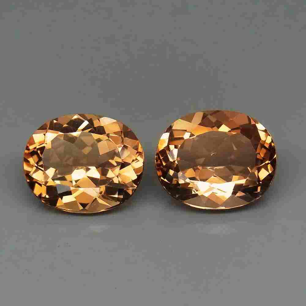 12.00 ct Pair! Natural Imperial Topaz 12.00 ct (1 of 2)