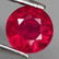 5,89 cts Natural Round Red Ruby