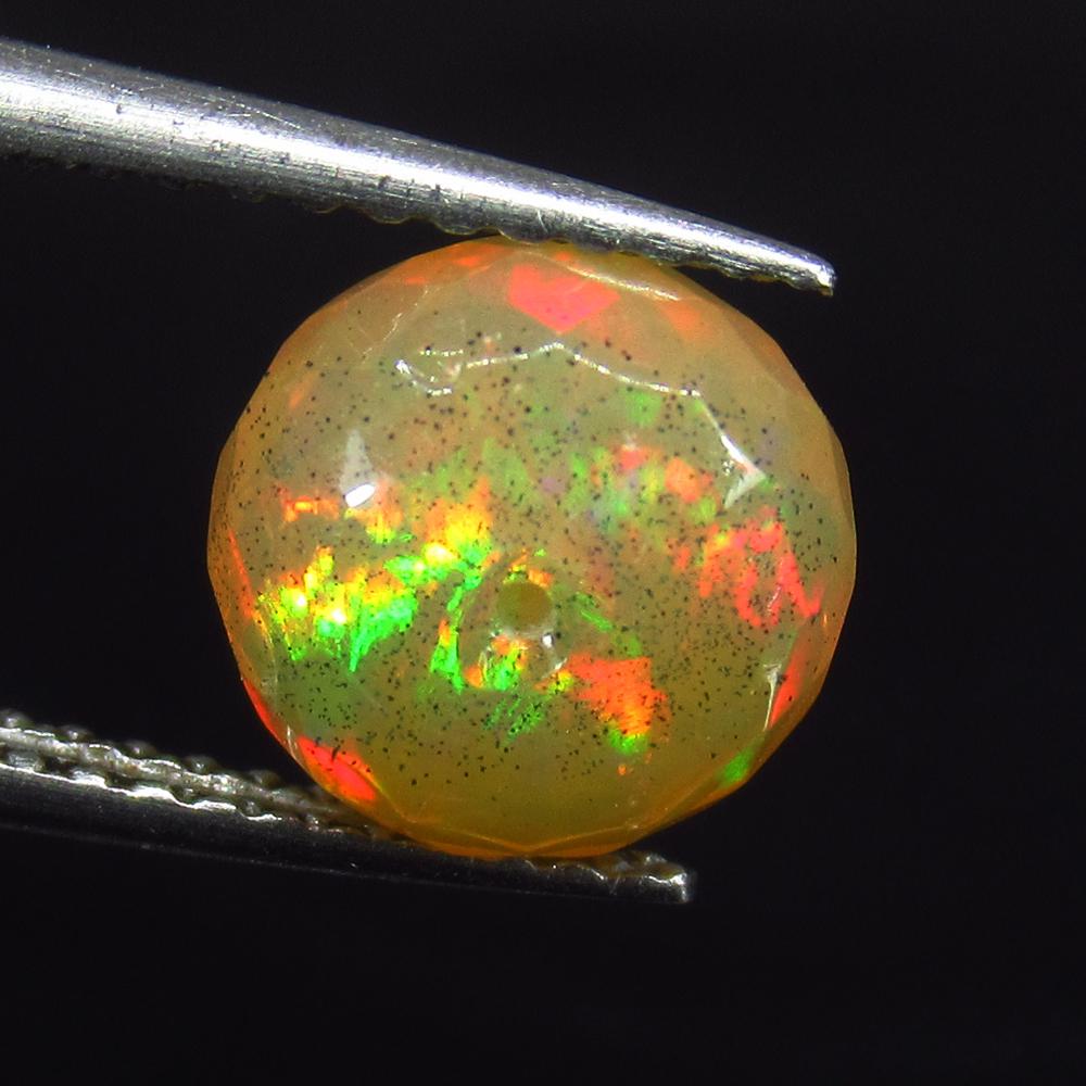 1.55 Ct Natural Ethiopian Drilled Fire Opal Round Beads (1 of 2)