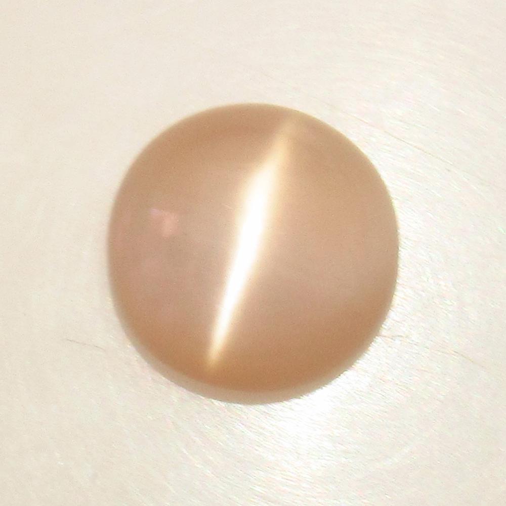 7.42 Ct Natural Moonstone Round Cab: No Reserve! Title: 7.42 Ct Natural Moonstone Round Cab Stone Clarity: Transparent Gemstones: Natural Moonstone Carat Weights: 7.42 Size/Dimensions:12.90 x 12.90 x 6.50 mm Additional Info:Nice Round Ca