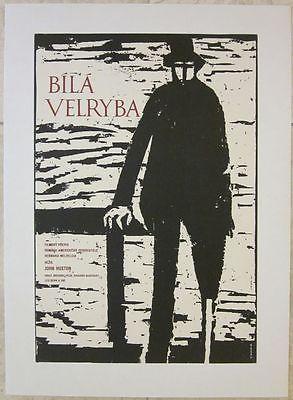 1960 Czech Lb Poster - Moby Dick - Classic Film Rare (1 of 1)