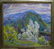 Oil painting Mountain landscape