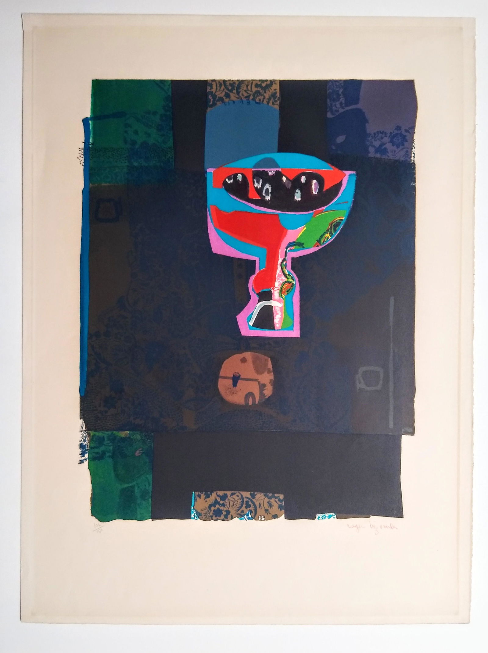 Still life with Plums - Bezombes, Roger (20th century, (1 of 3)