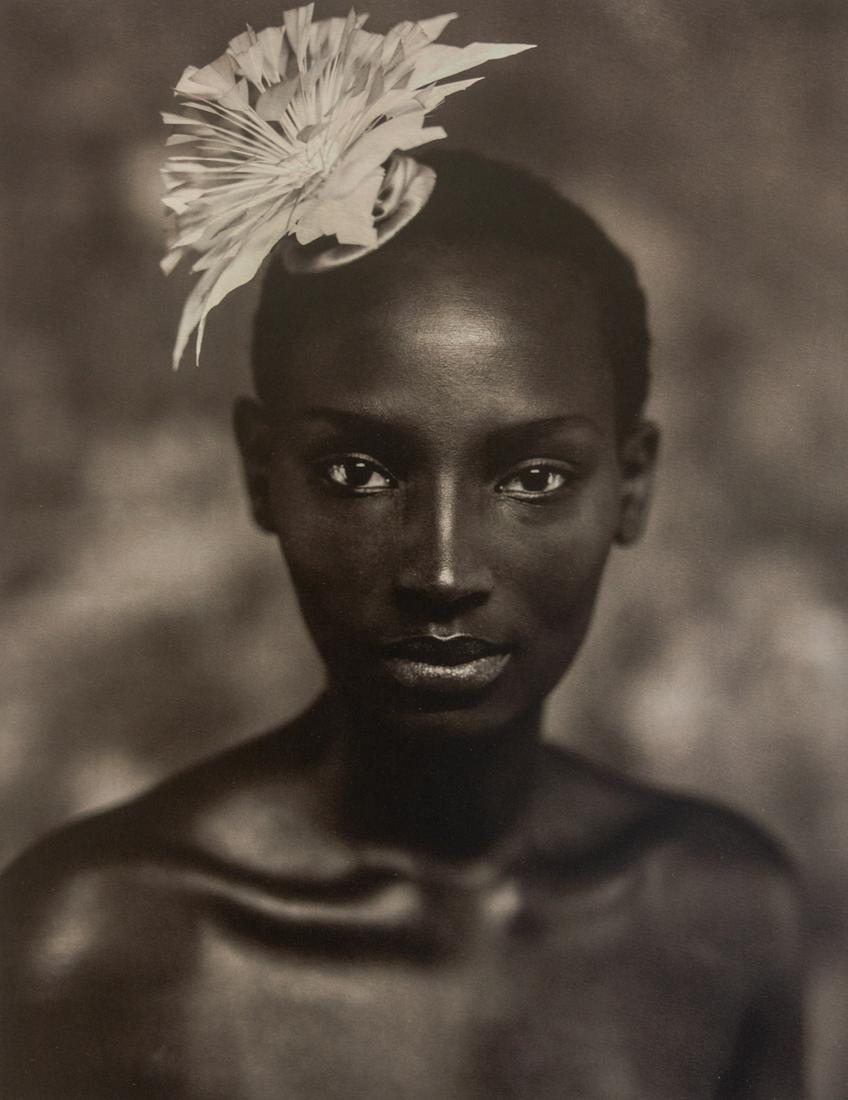 Marc Lagrange- Black Flower, 2009: Artist: Marc Lagrange Title: Black Flower, 2009 Medium: Photo Litho, 2013, Italy Dimensions: 10.25x13.2" Additional Information: Heat Wax Mounted on 14x18" Conservation Board. Marc Lagrange (1957 - 20